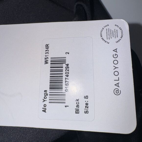 Alo Airlift Winter Warm High-Waist Legging Supermoto Black Women Small NWT - Picture 5 of 10